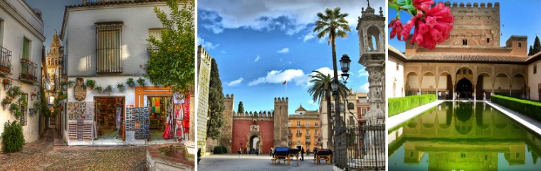 collage ciudades Andalucía