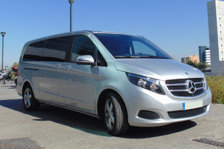 a car parked in a parking lot