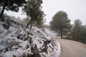 montañas nevadas en Andalucía