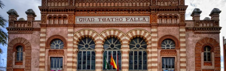a large stone building with many windows